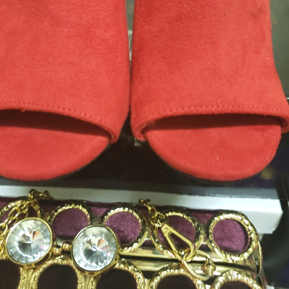 Suede high heel mules - Size 5 1/2 - Picture 3 of 4